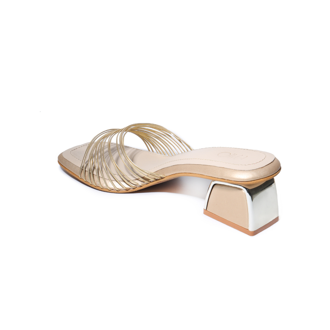 Leia Gold Heels