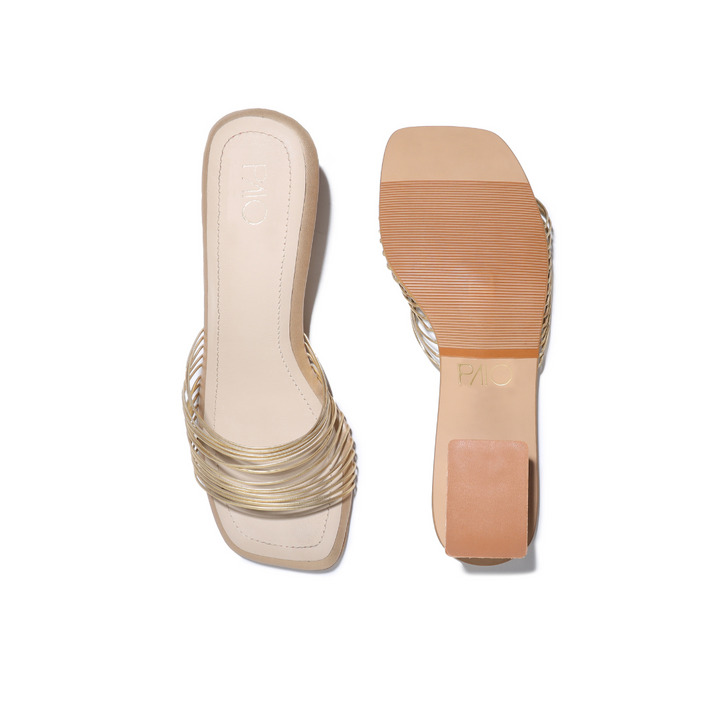 Leia Gold Heels