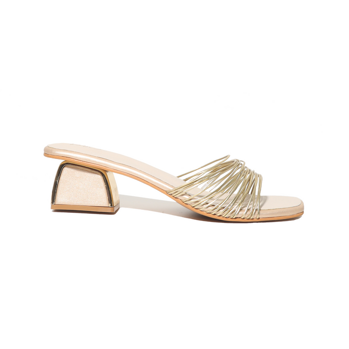 Leia Gold Heels