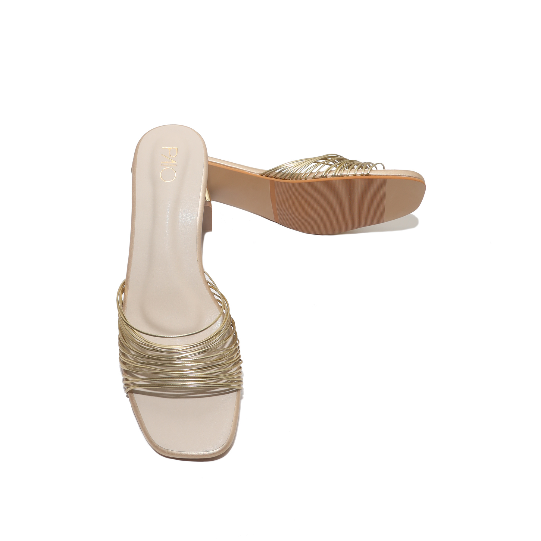 Leia Gold Heels