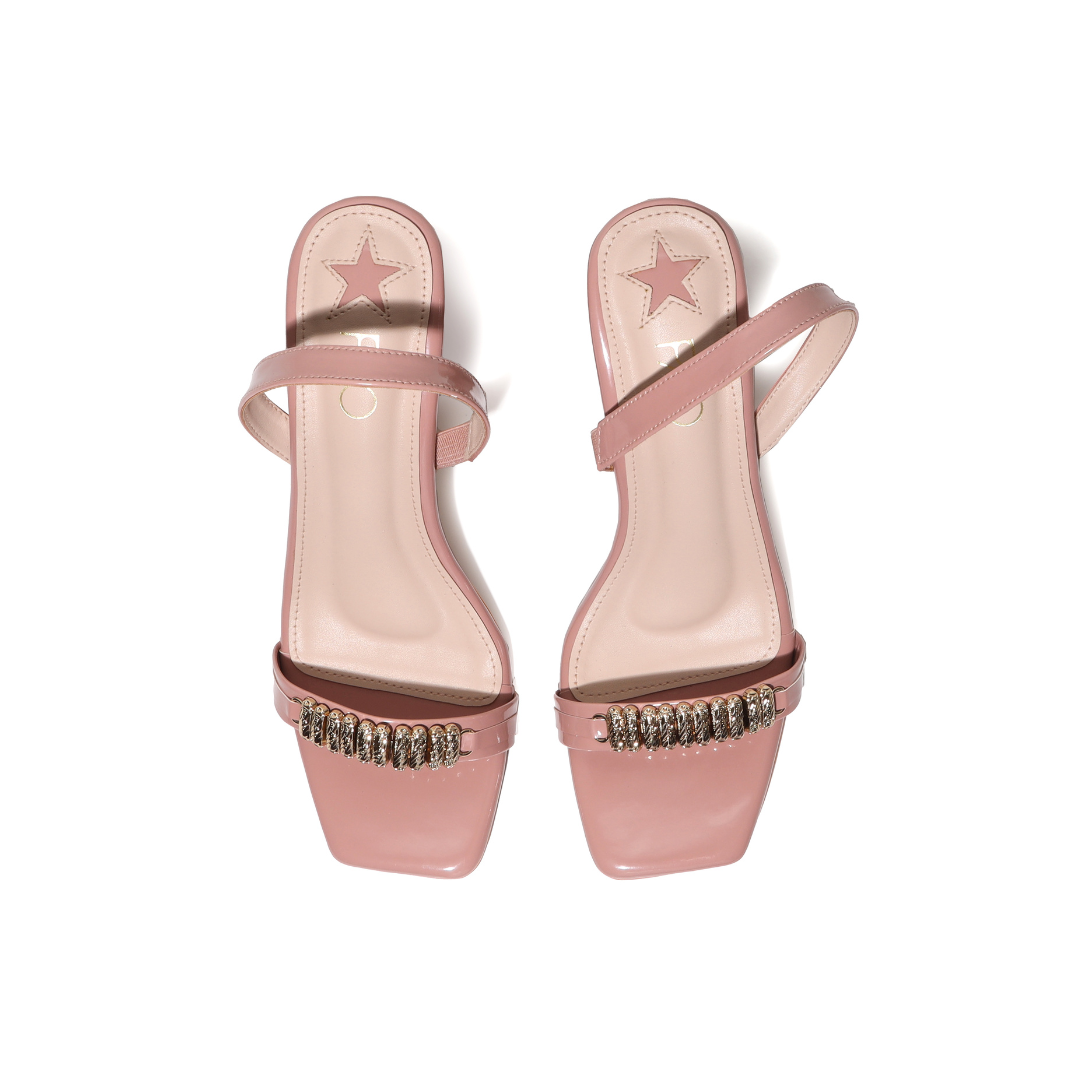Bling Ring Triangle Heels