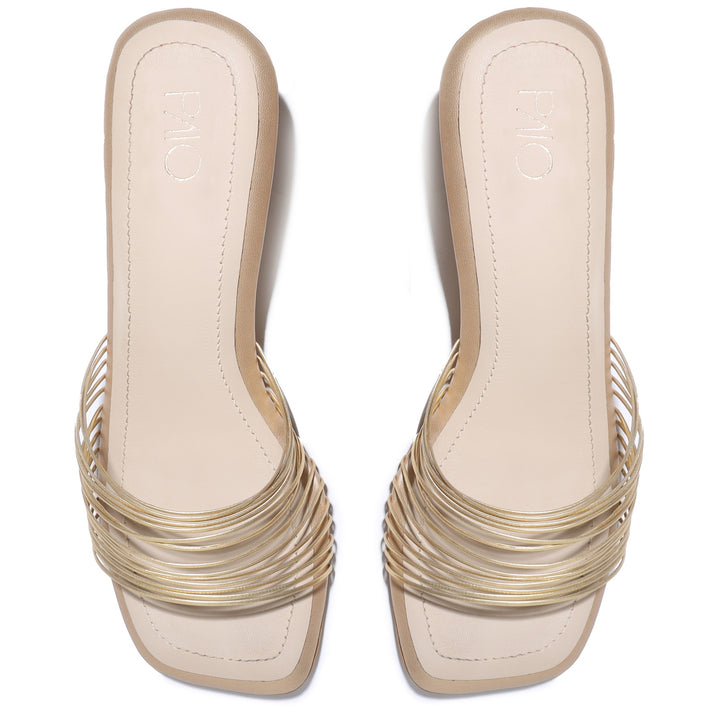 Leia Gold Heels