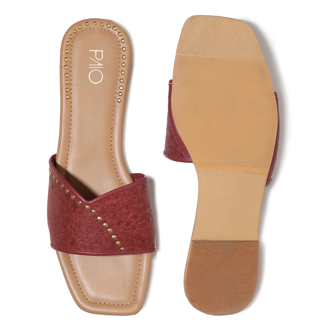 Iroko Maroon Flats