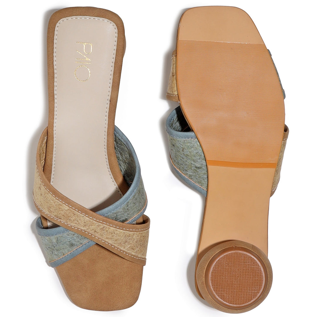 Akasa Crisscross Block Heels