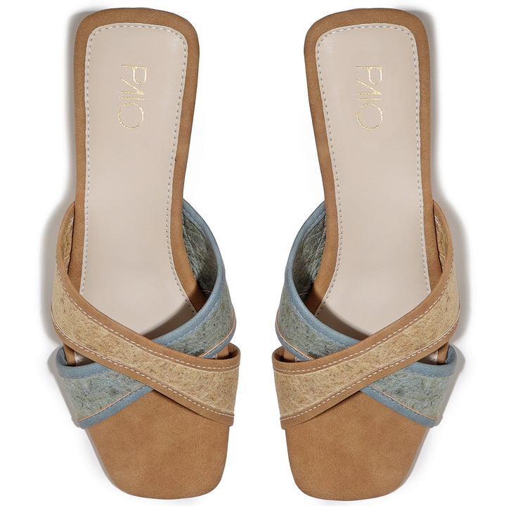 Akasa Crisscross Block Heels