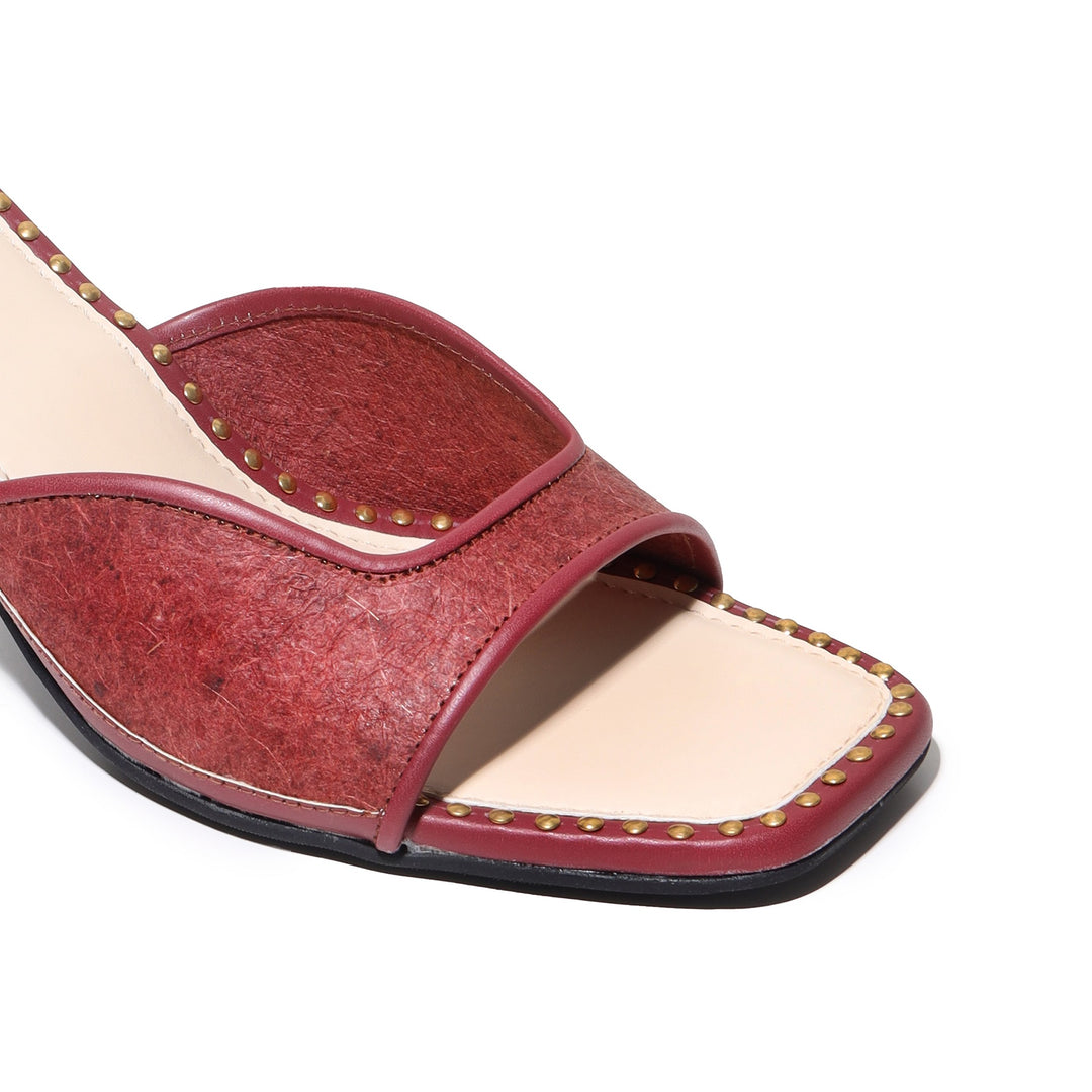 Meranti Maroon Block Heels