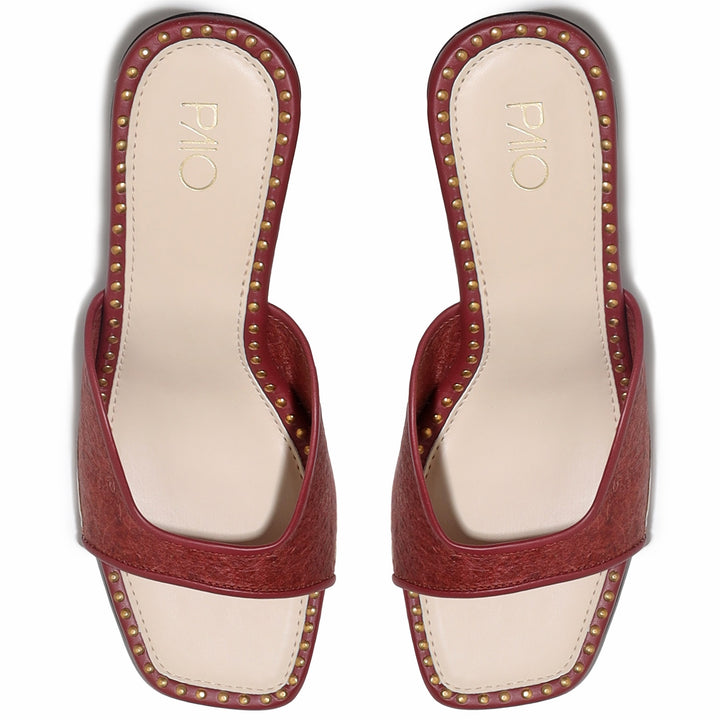 Meranti Maroon Block Heels