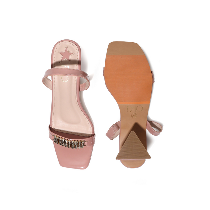 Bling Ring Triangle Heels