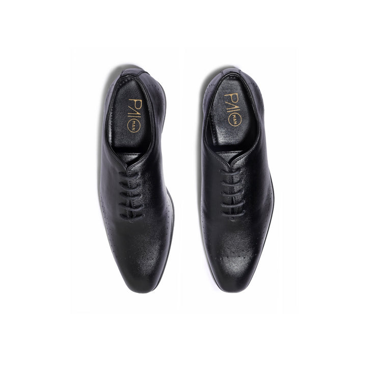 Brutus Black  Wholecut Oxfords