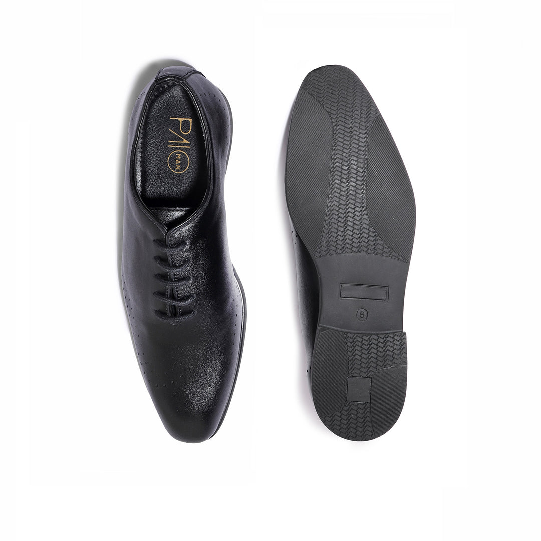 Brutus Black  Wholecut Oxfords