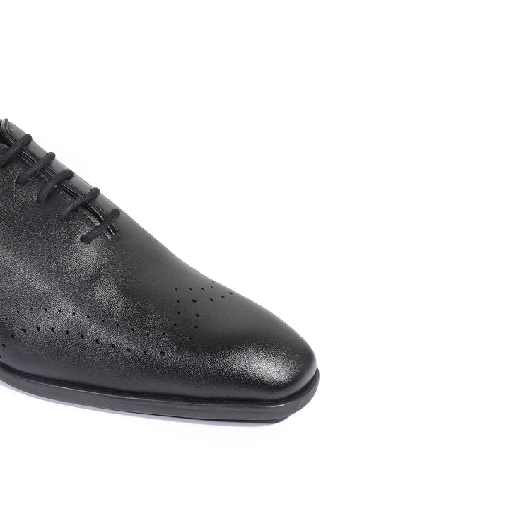 Brutus Black  Wholecut Oxfords