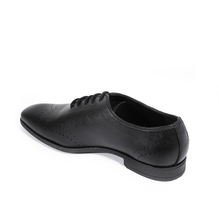 Brutus Black  Wholecut Oxfords